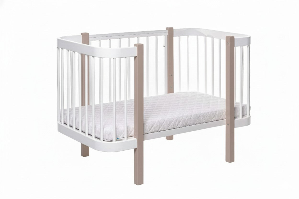 Baby Crib ELIN - Cappuccino/White