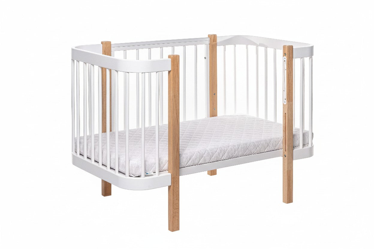 Baby Crib ELIN - Natural/White