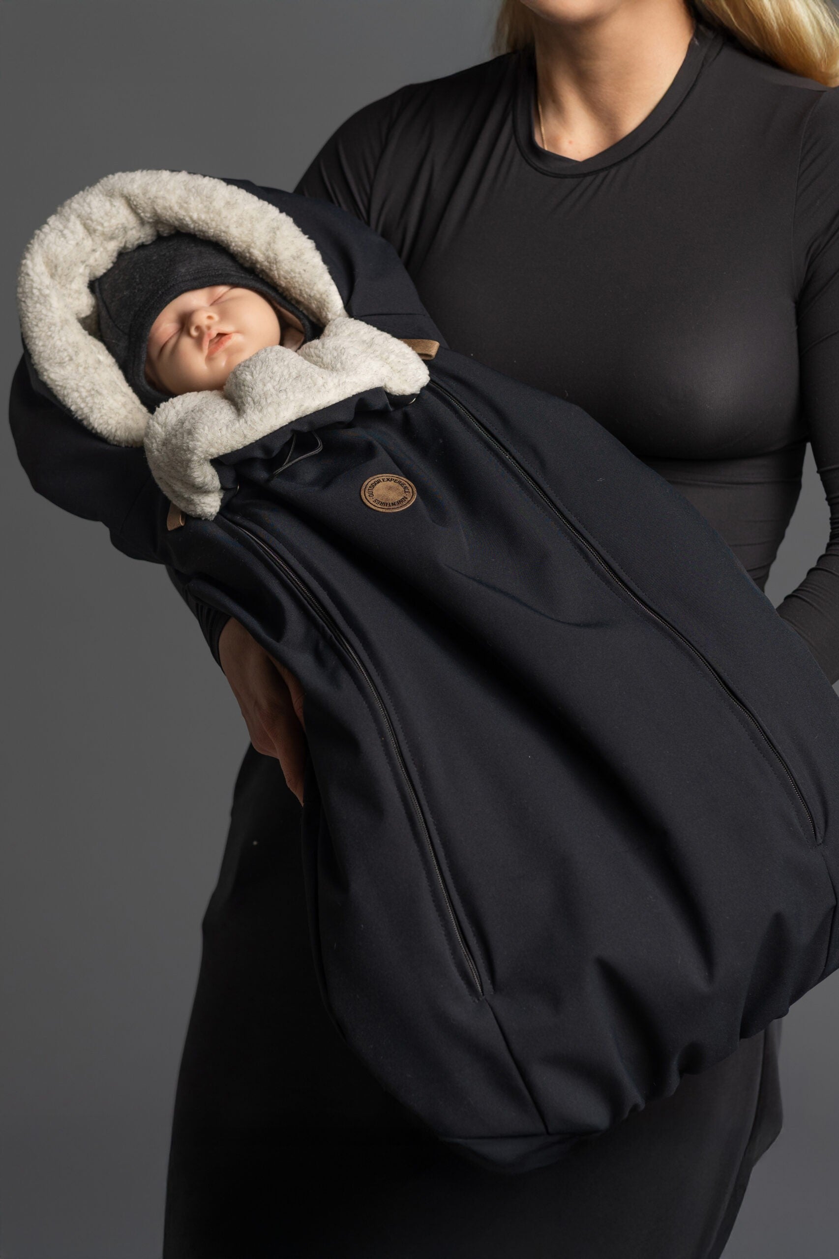 Baby Winter Footmuff – Black, One Size