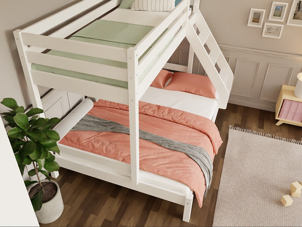 ARARAT Wooden Bunk Bed for Three