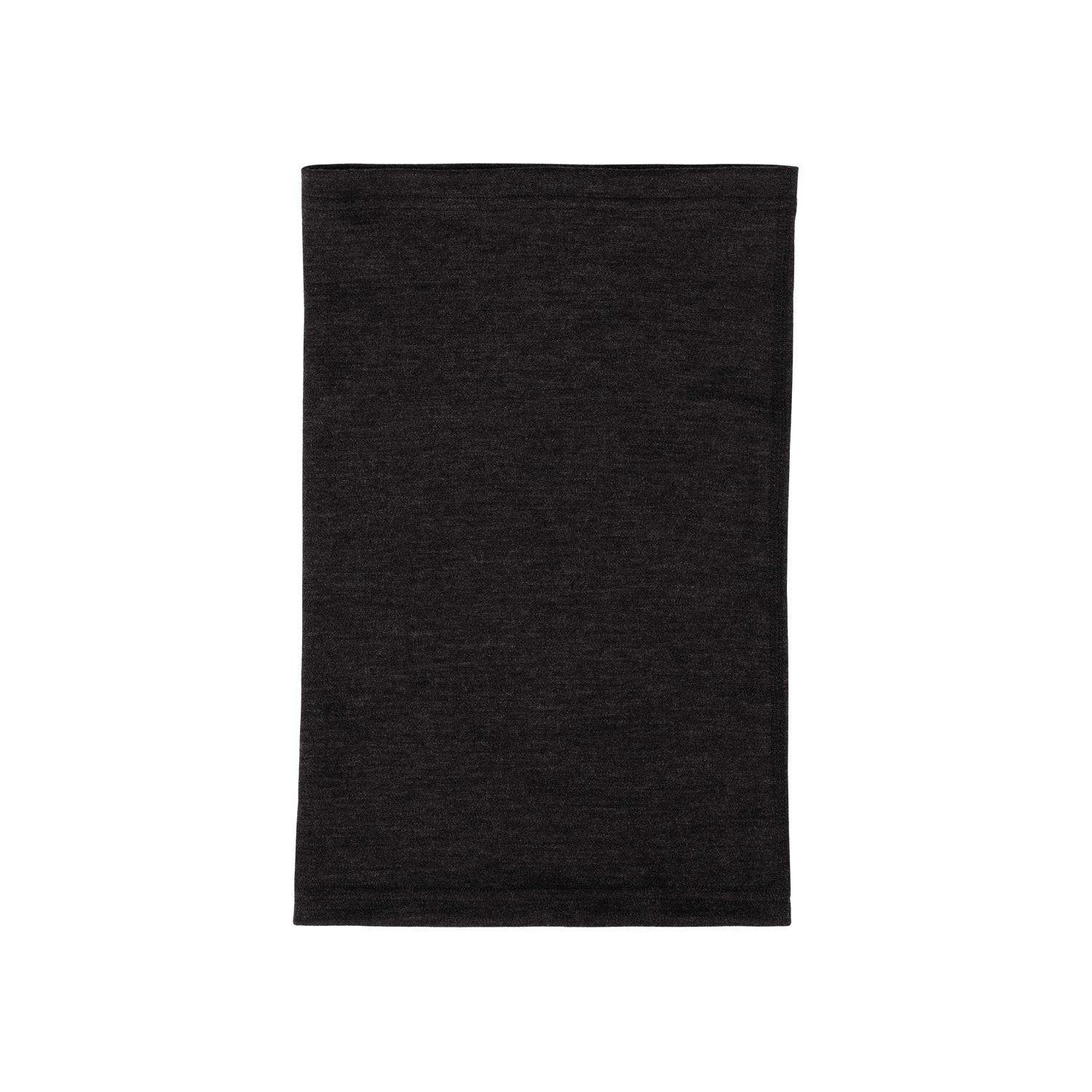Black Merino Wool Tube Scarf – One Size
