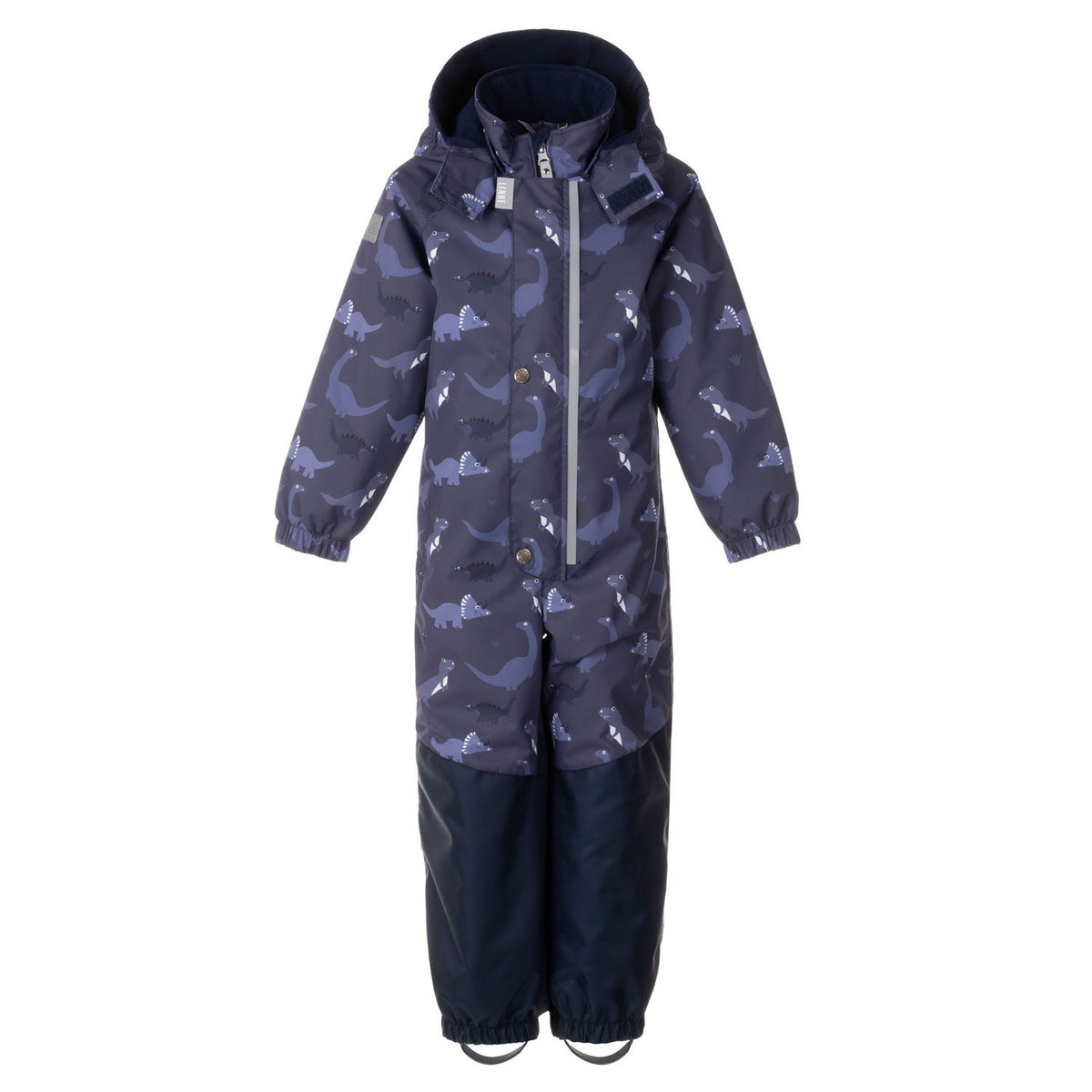 Blue Dinosaur Print Spring/Autumn Children’s Overall with Contrast Panels