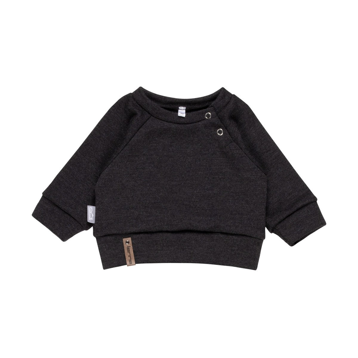 Children’s Merino Wool Top and Trousers Set – Dark Grey