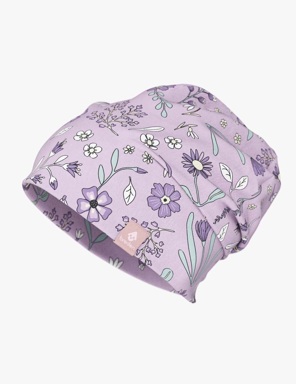 Cotton Beanie Hat With Folds DARGO - Sunny Petals