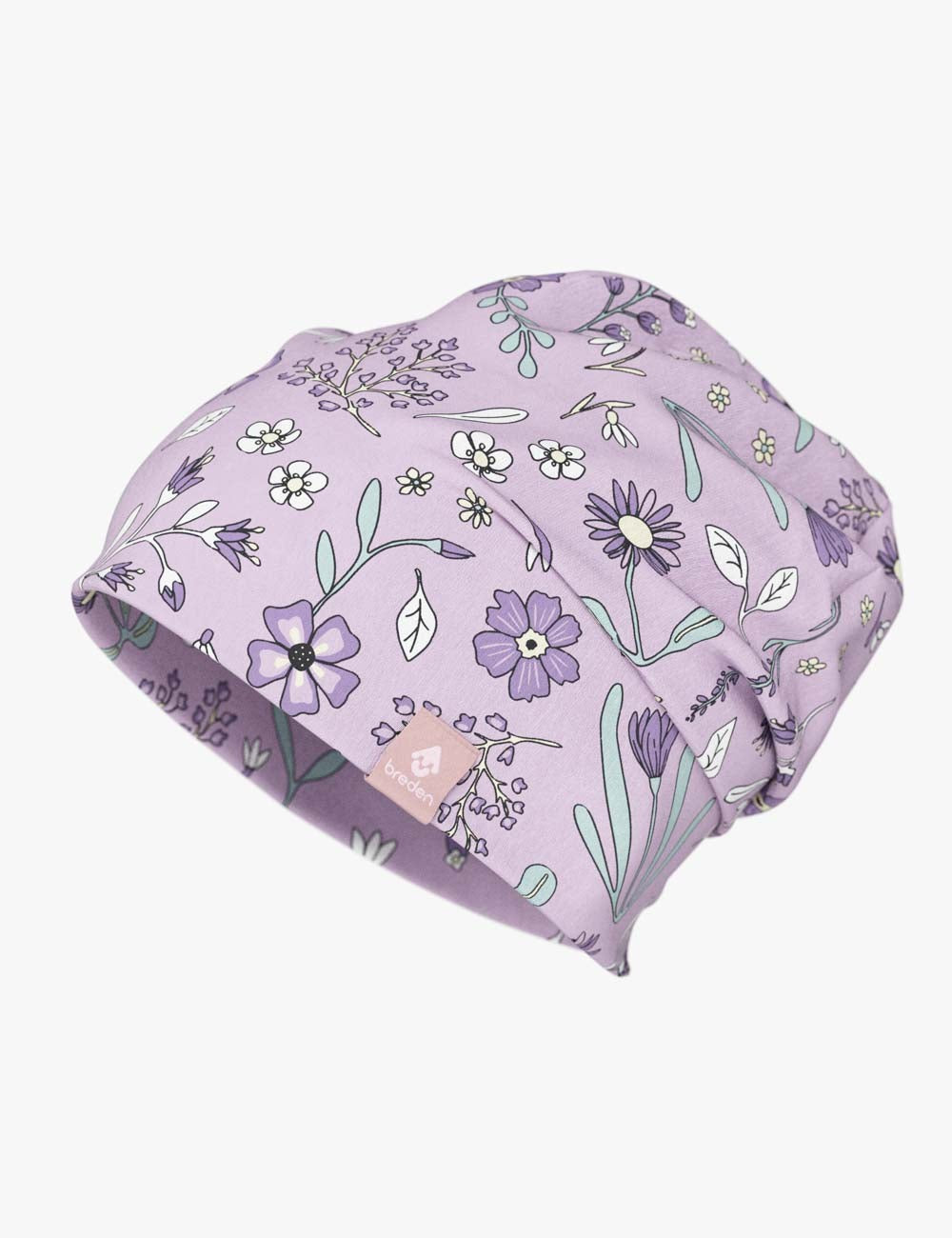 Cotton Beanie Hat With Folds DARGO - Sunny Petals