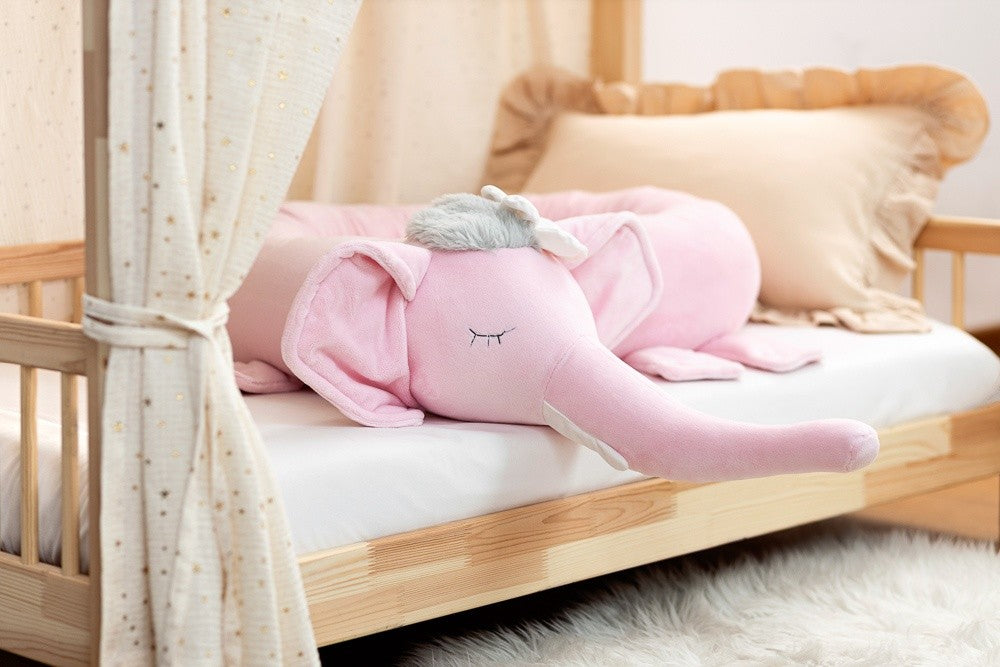 Ellie Elephant Bumper Pillow – Pink