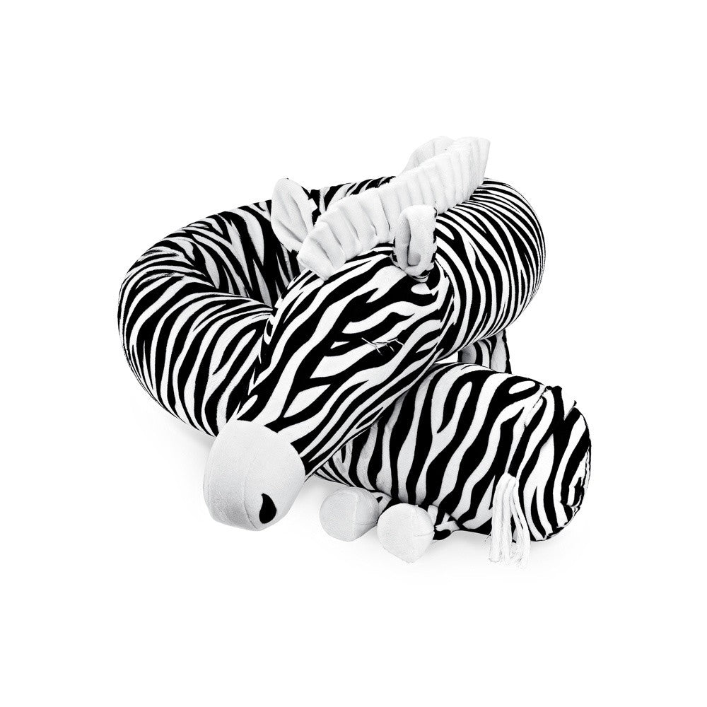 Zula Zebra Bumper Pillow – Black and White Stripes