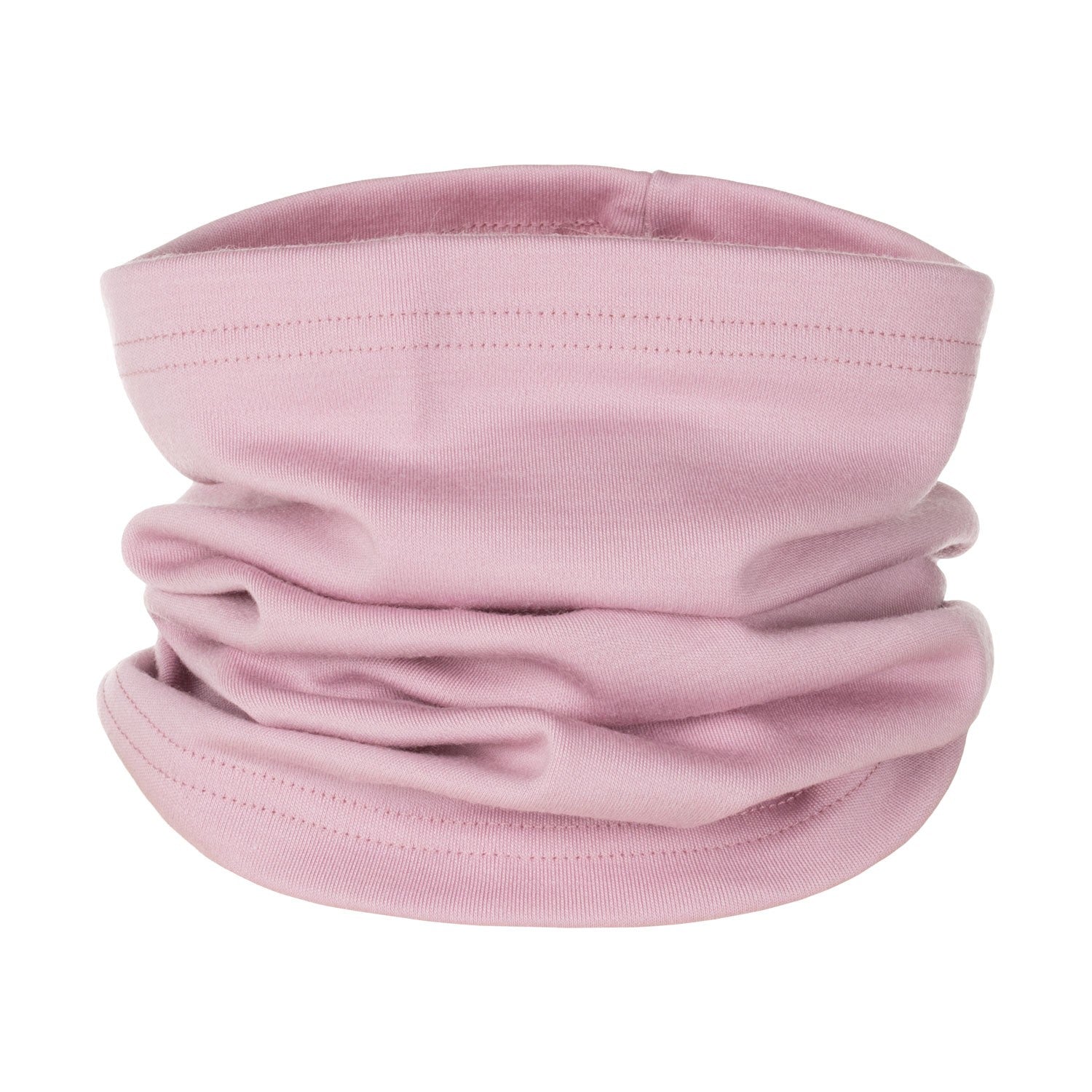 Dusty Pink Single-Layer Merino Wool Tube Scarf