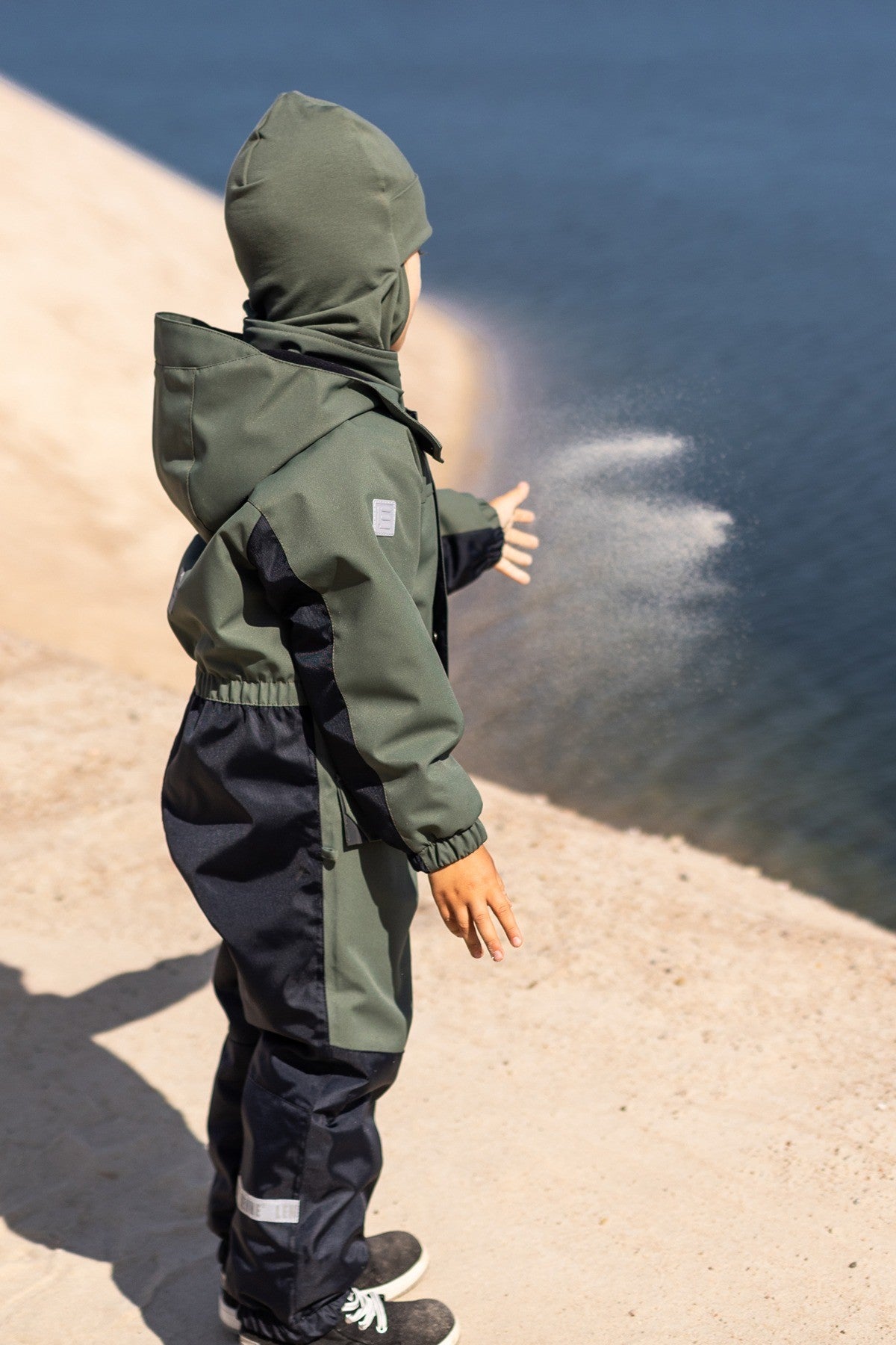 Khaki Green Double-Layer Cotton Balaclava