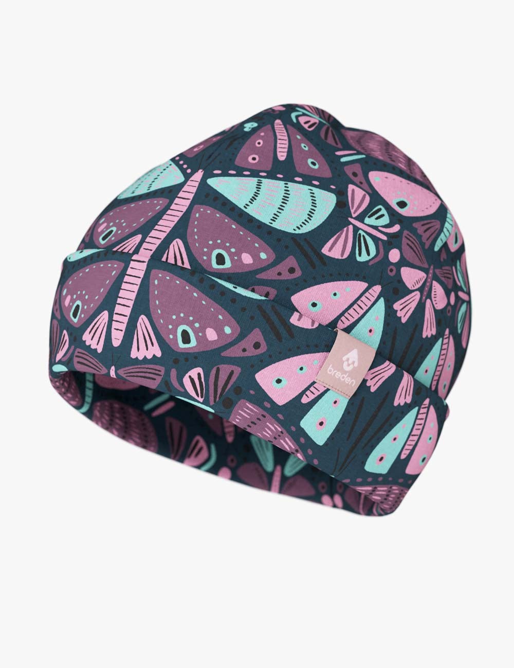 Kids Hat-Beanie For Autumn And Spring KLAUS - Butterflies