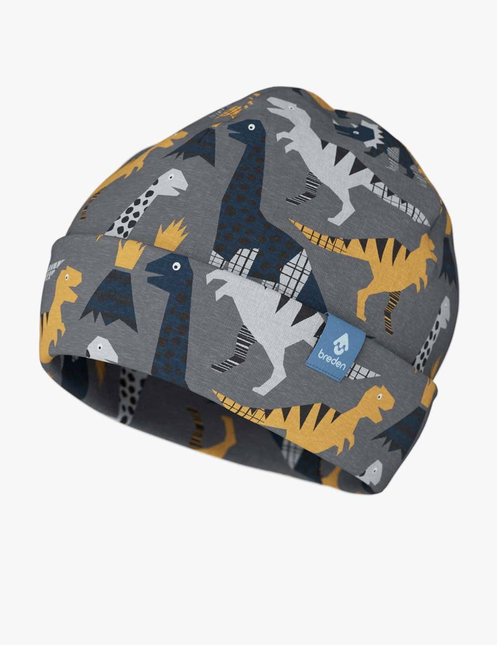 Kids Hat-Beanie For Autumn And Spring KLAUS - Dinosaurs