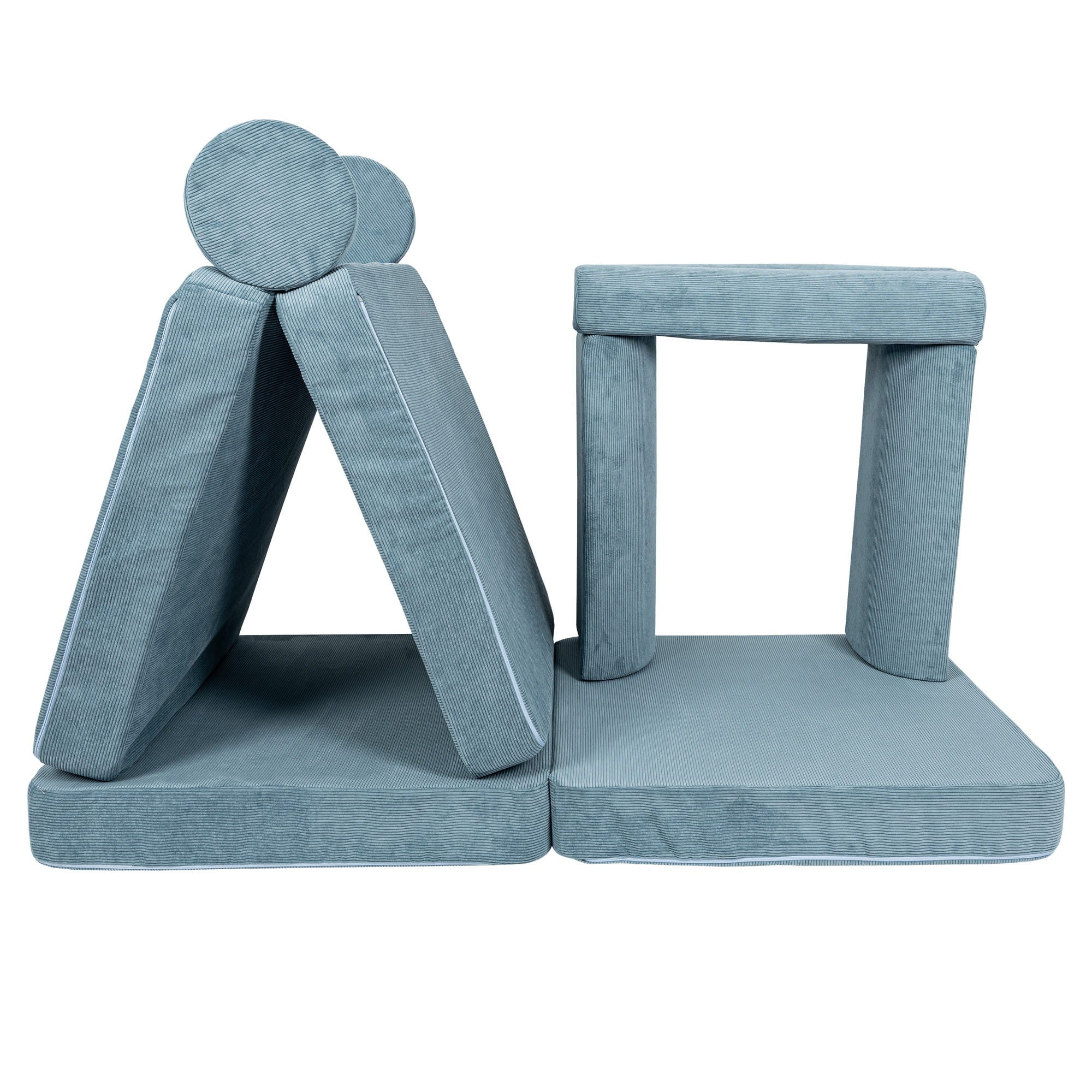 Large Modular Sofa for Kids - Slimcord Corduroy Turquise