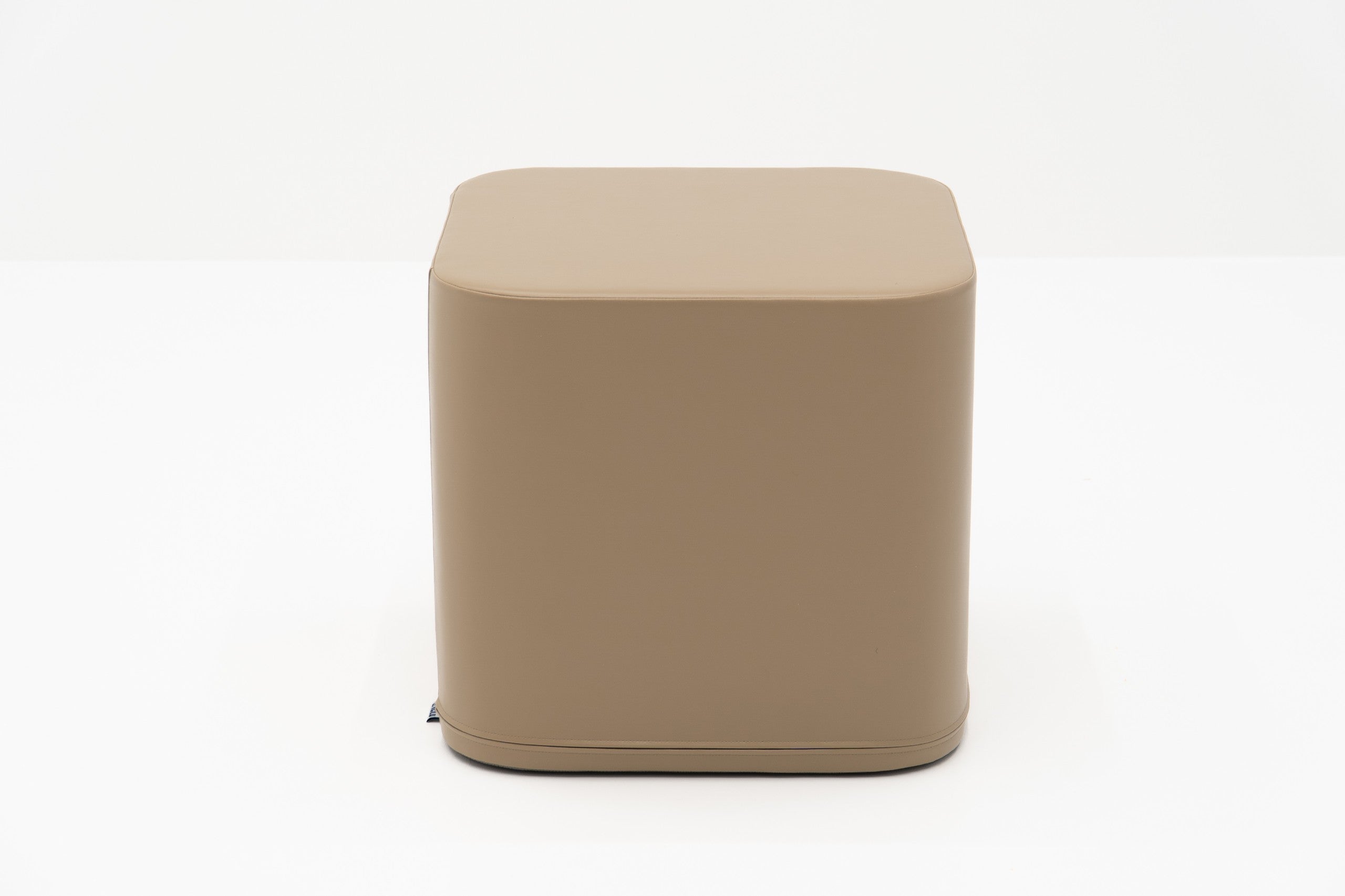 Large Play Pouf Cube - Beige