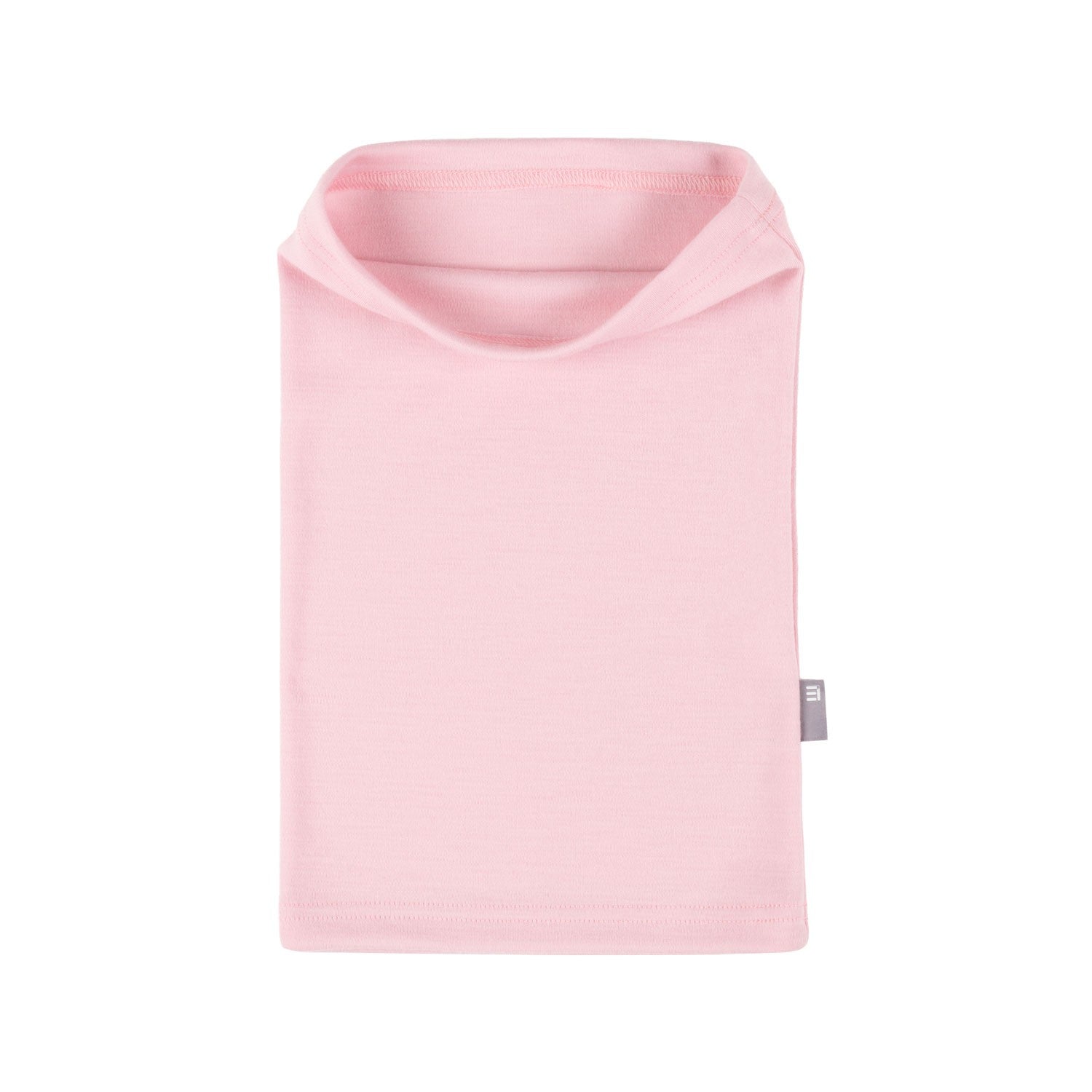 Light Pink Single-Layer Merino Wool Tube Scarf