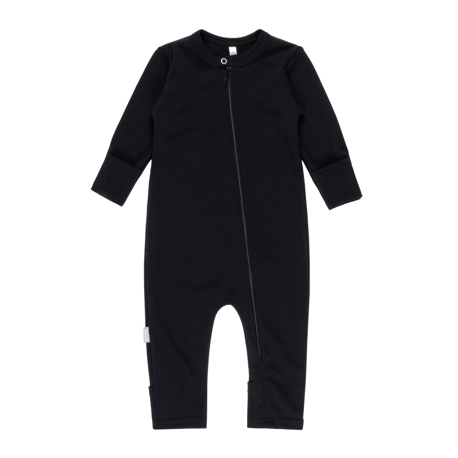 Merino Wool Baby Overall – Black