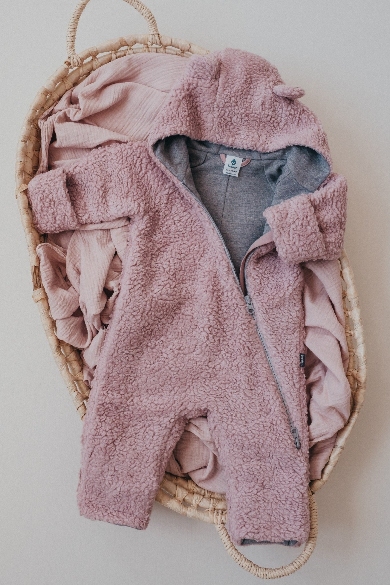 Merino Wool Lined Baby Overall TEDDY