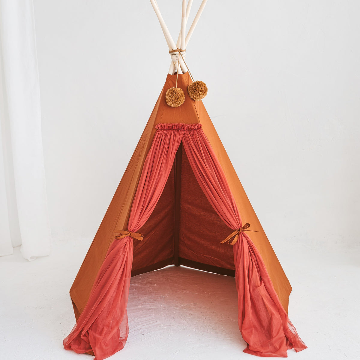 Fairy Kids Play Tent with Tulle – Rose