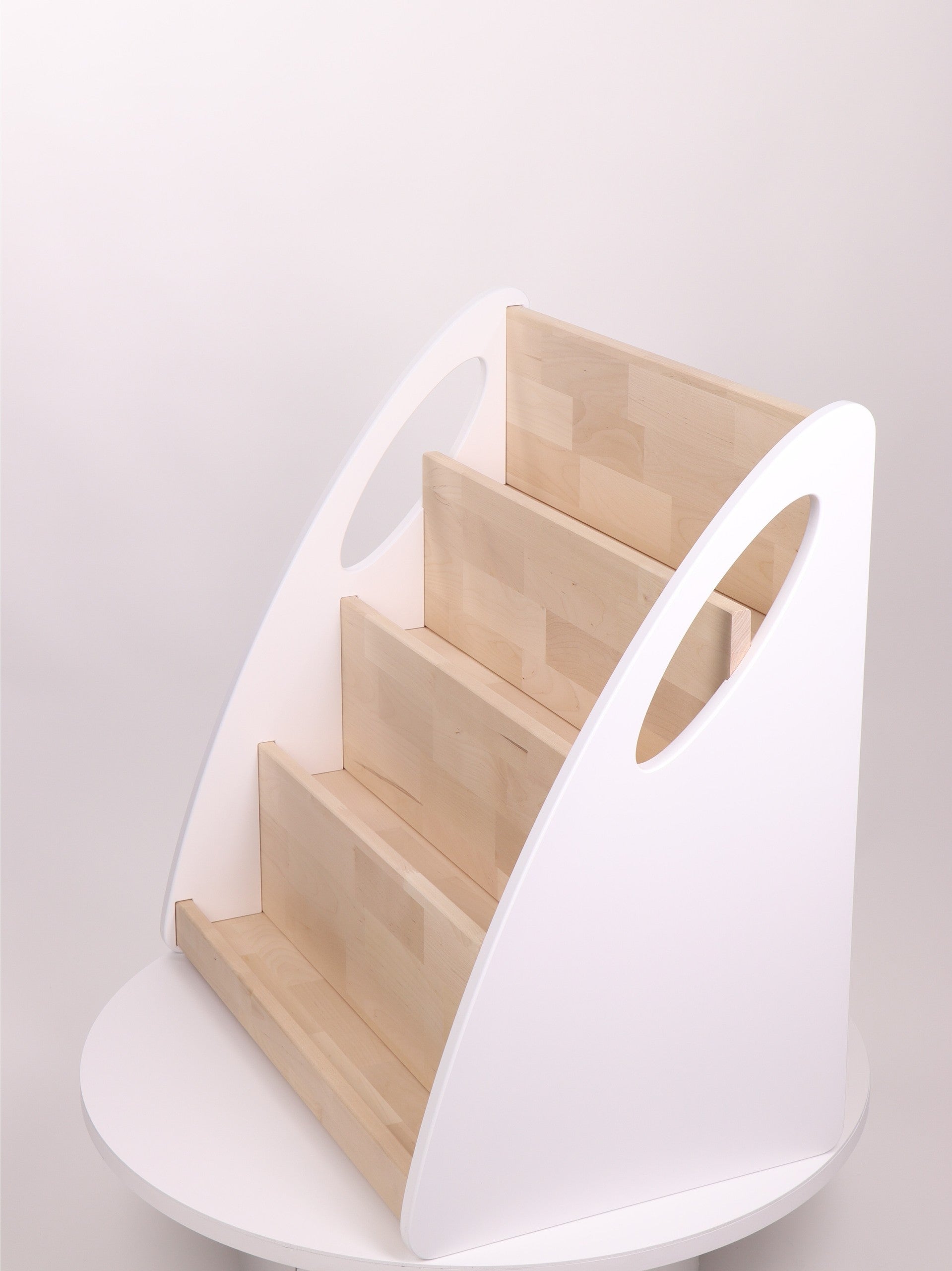 Modular Montessori Bookshelf With Book Storage - 4 Shelves