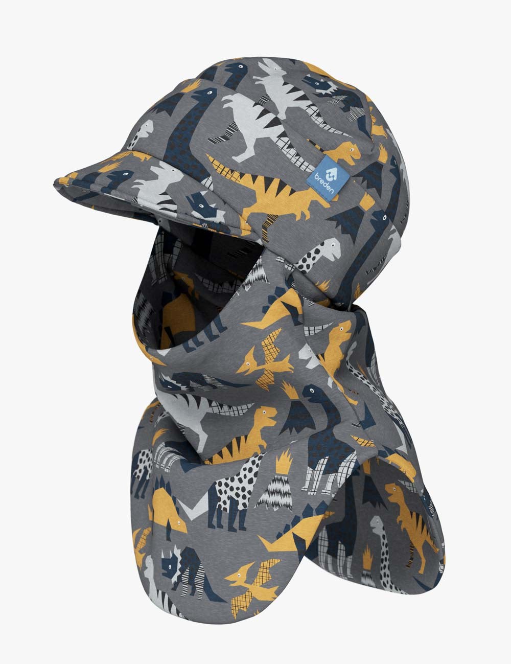 Peaked Spring-Fall Balaclava For Kids BENT - Dinosaurs