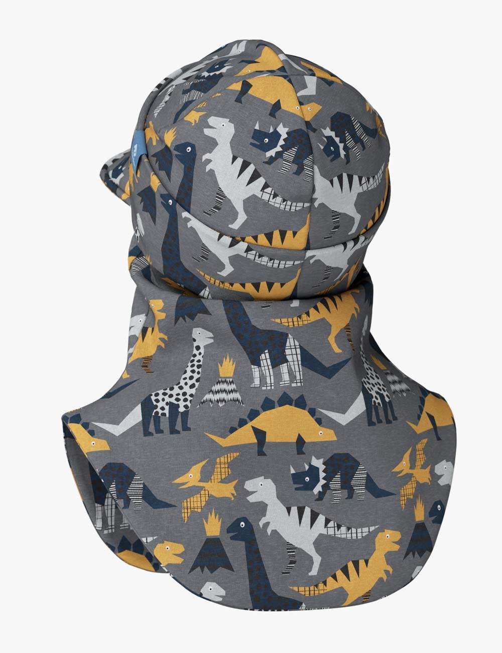 Peaked Spring-Fall Balaclava For Kids BENT - Dinosaurs