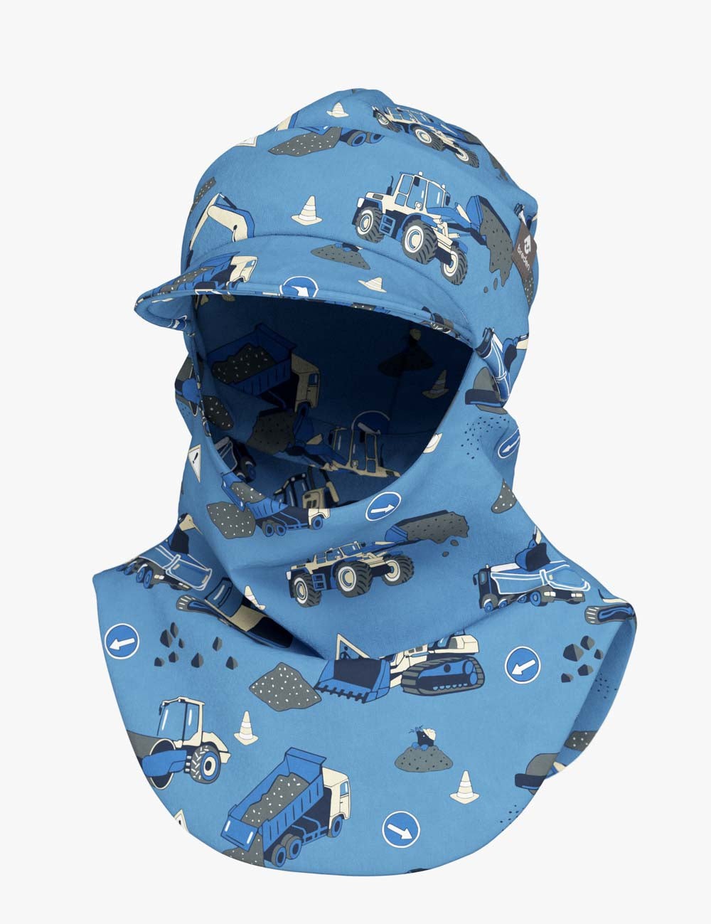 Peaked Spring-Fall Balaclava For Kids BENT - Roadbuild Day