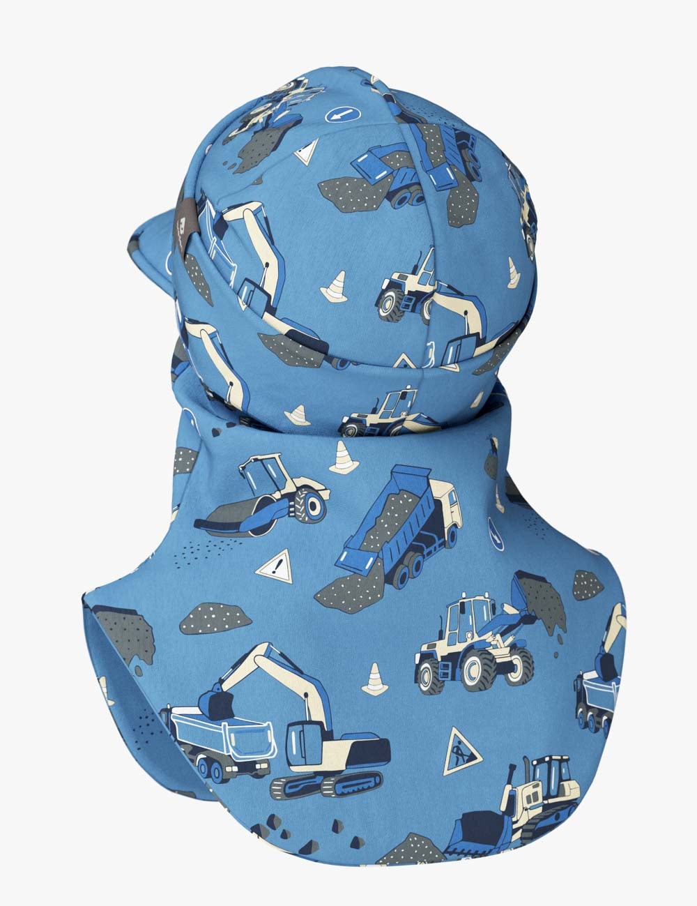 Peaked Spring-Fall Balaclava For Kids BENT - Roadbuild Day