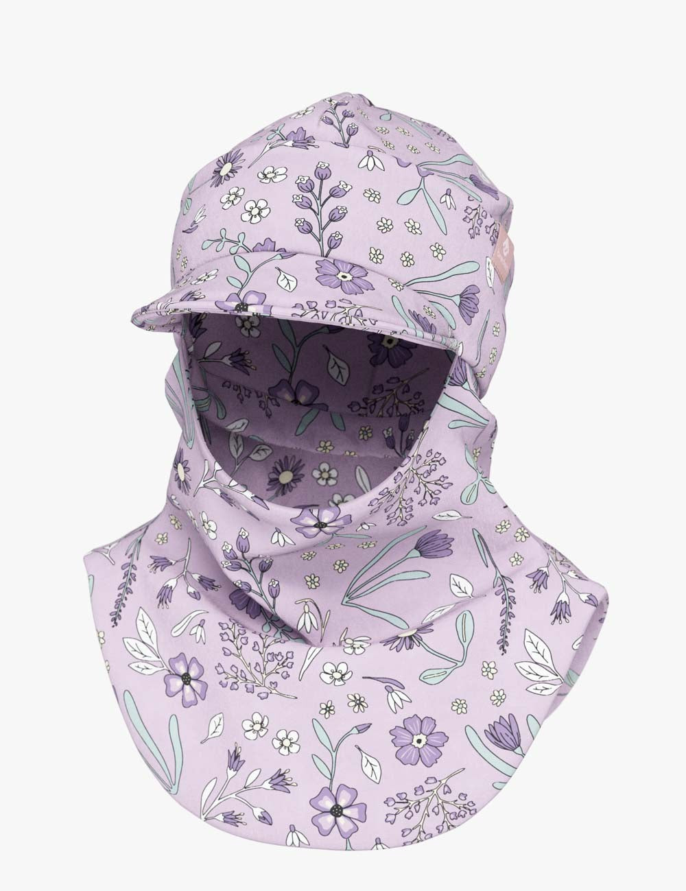 Peaked Spring-Fall Balaclava For Kids BENT - Sunny Petals