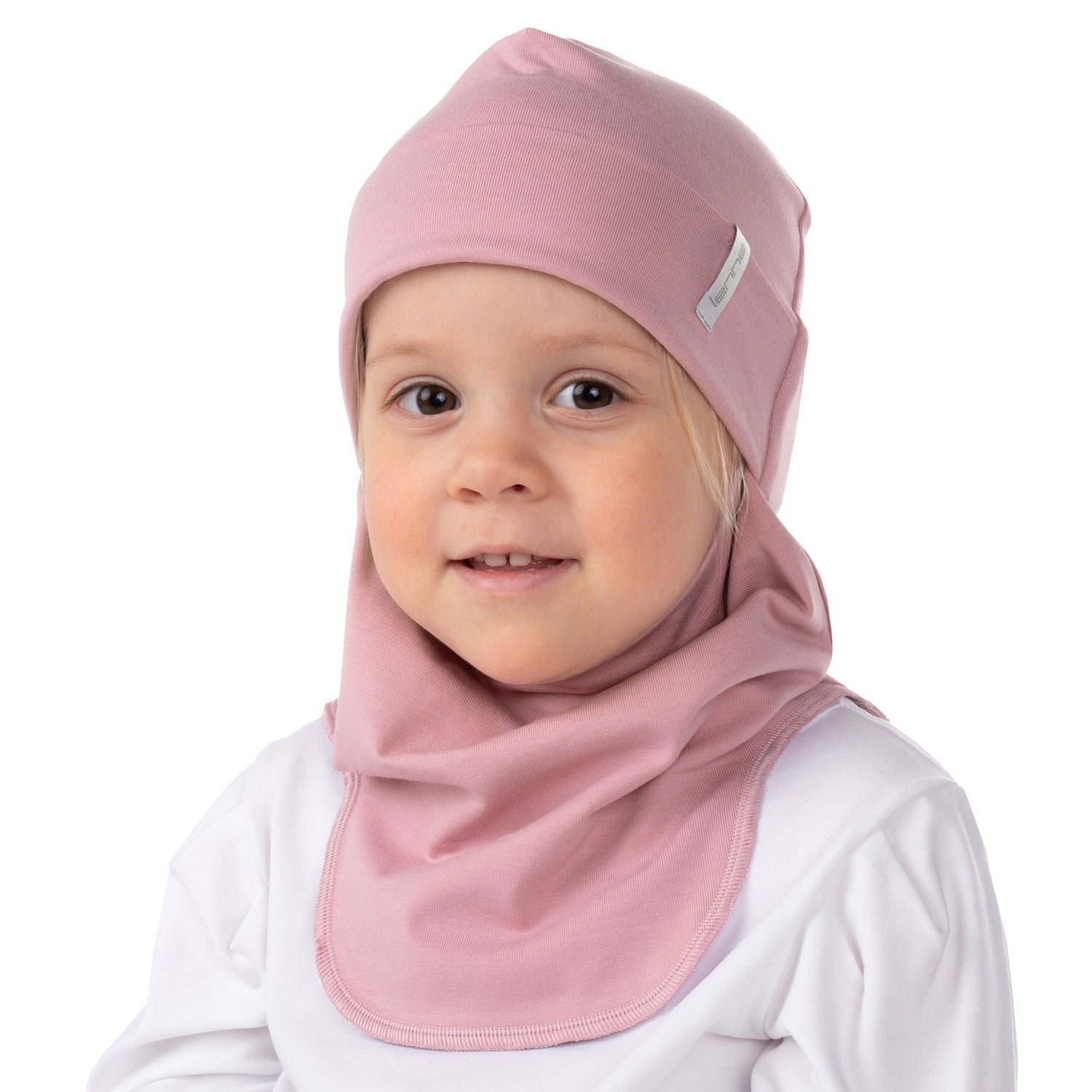 Pink Double-Layer Cotton Balaclava