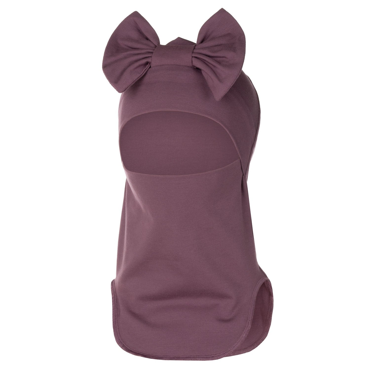 Lilac Cotton Balaclava with Bow