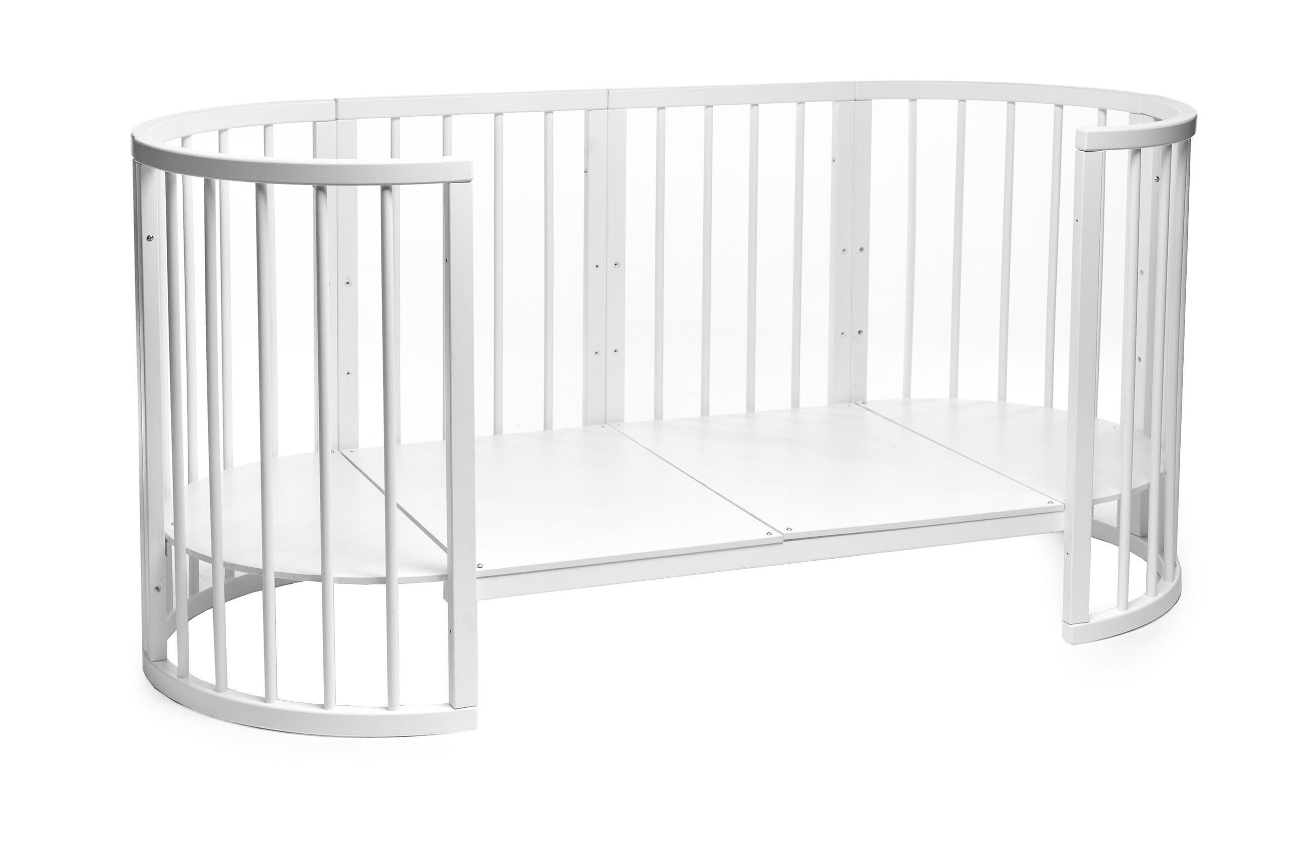 Round Baby Crib OLIN - White
