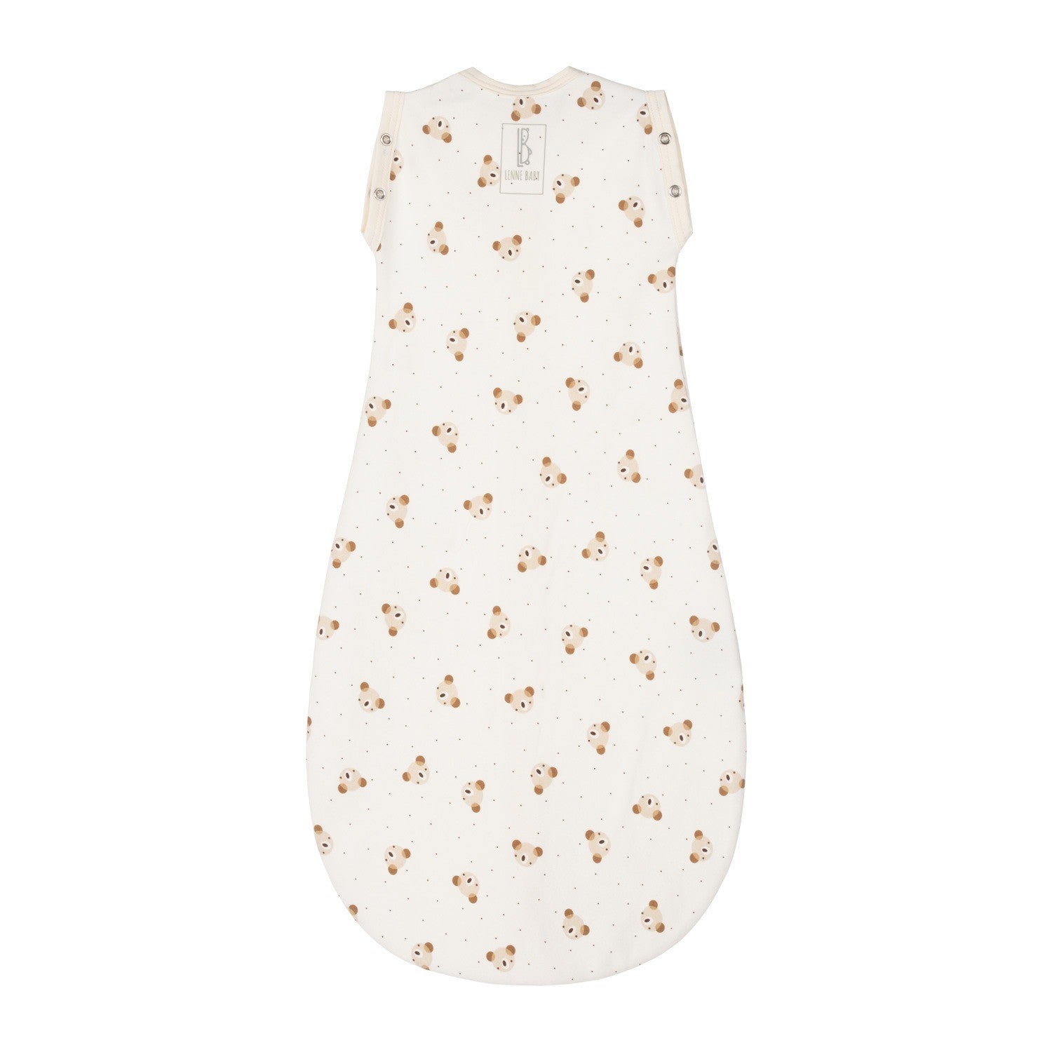 Baby Swaddle and Sleeping Bag 0.5 TOG – Beige / White