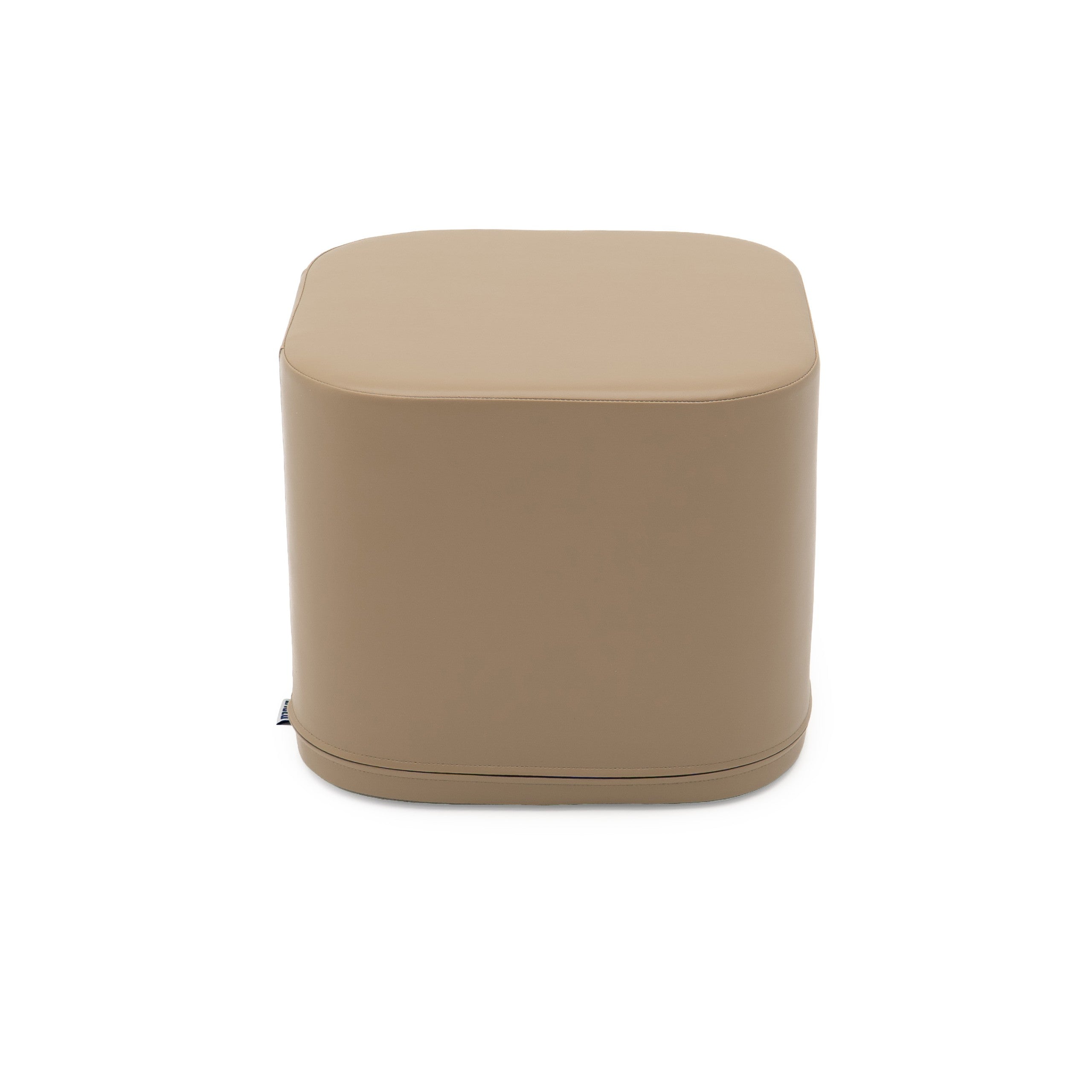 Small Play Pouf Cube - Beige