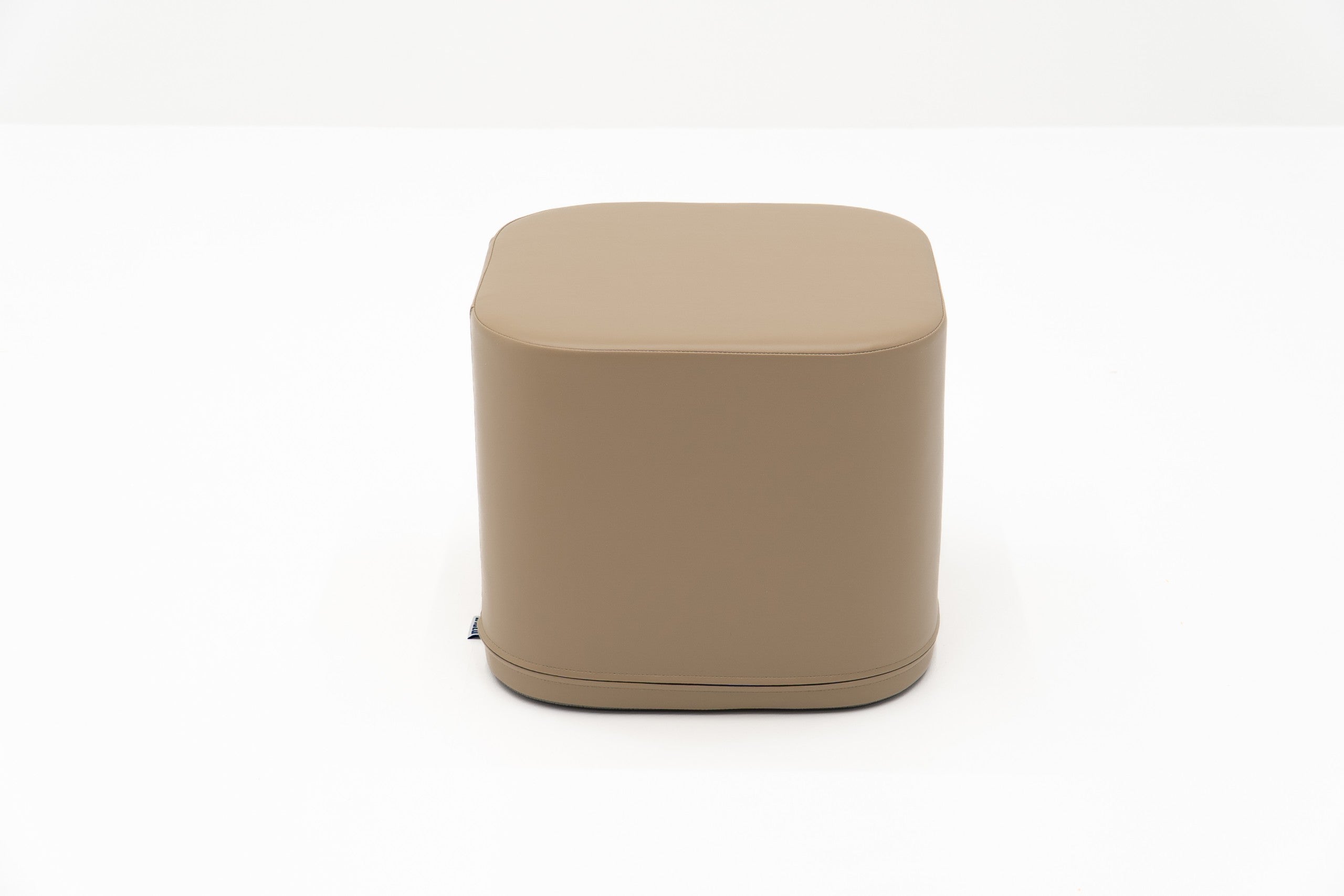 Small Play Pouf Cube - Beige