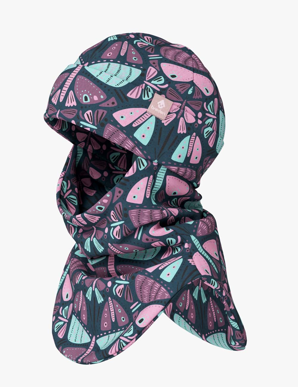 Spring-Fall Kids Balaclava BREDEN - Butterflies