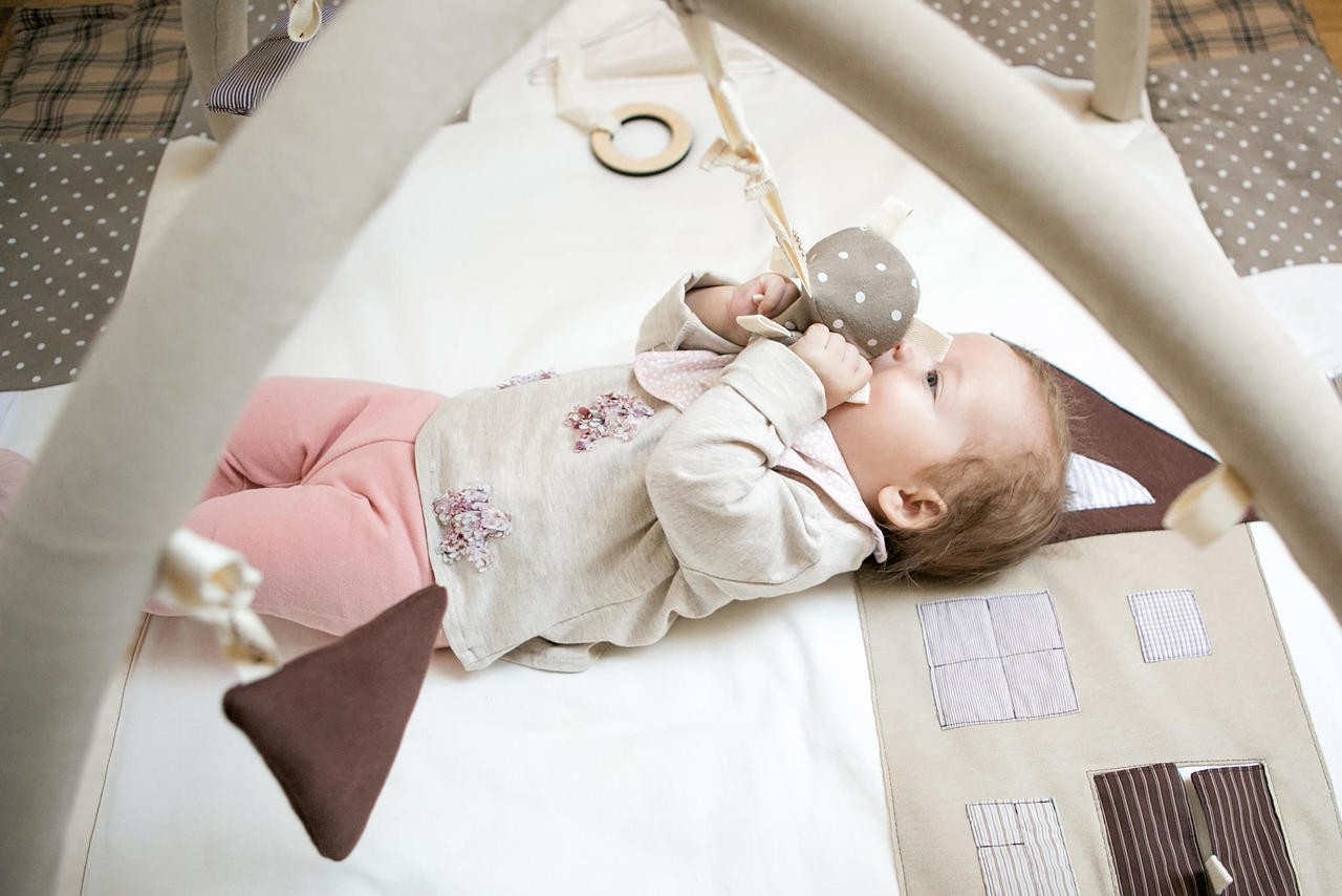 Baby Activity Mat, 120x120cm - Brown