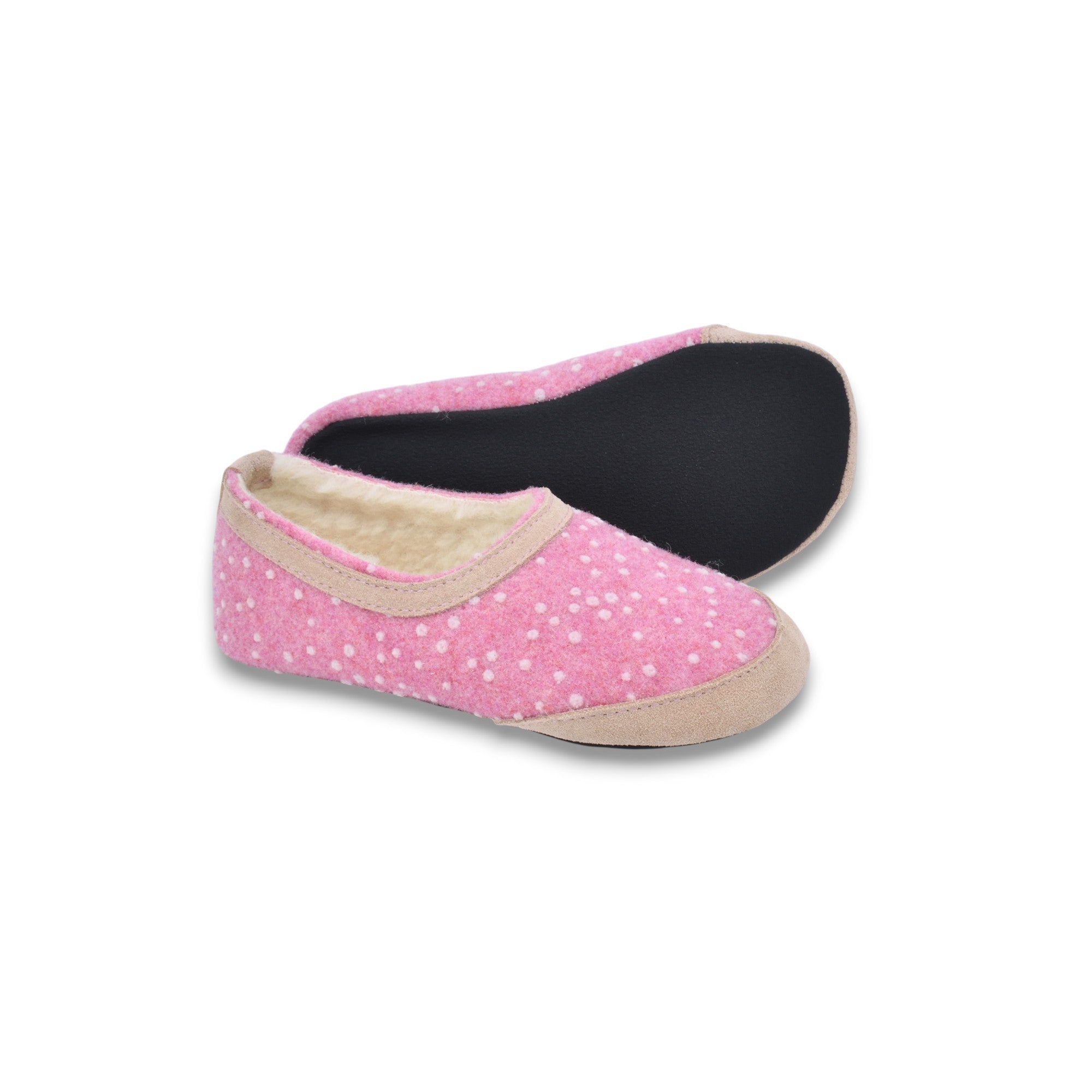 Barefoot Kids Slippers Poksa – Pink Dots