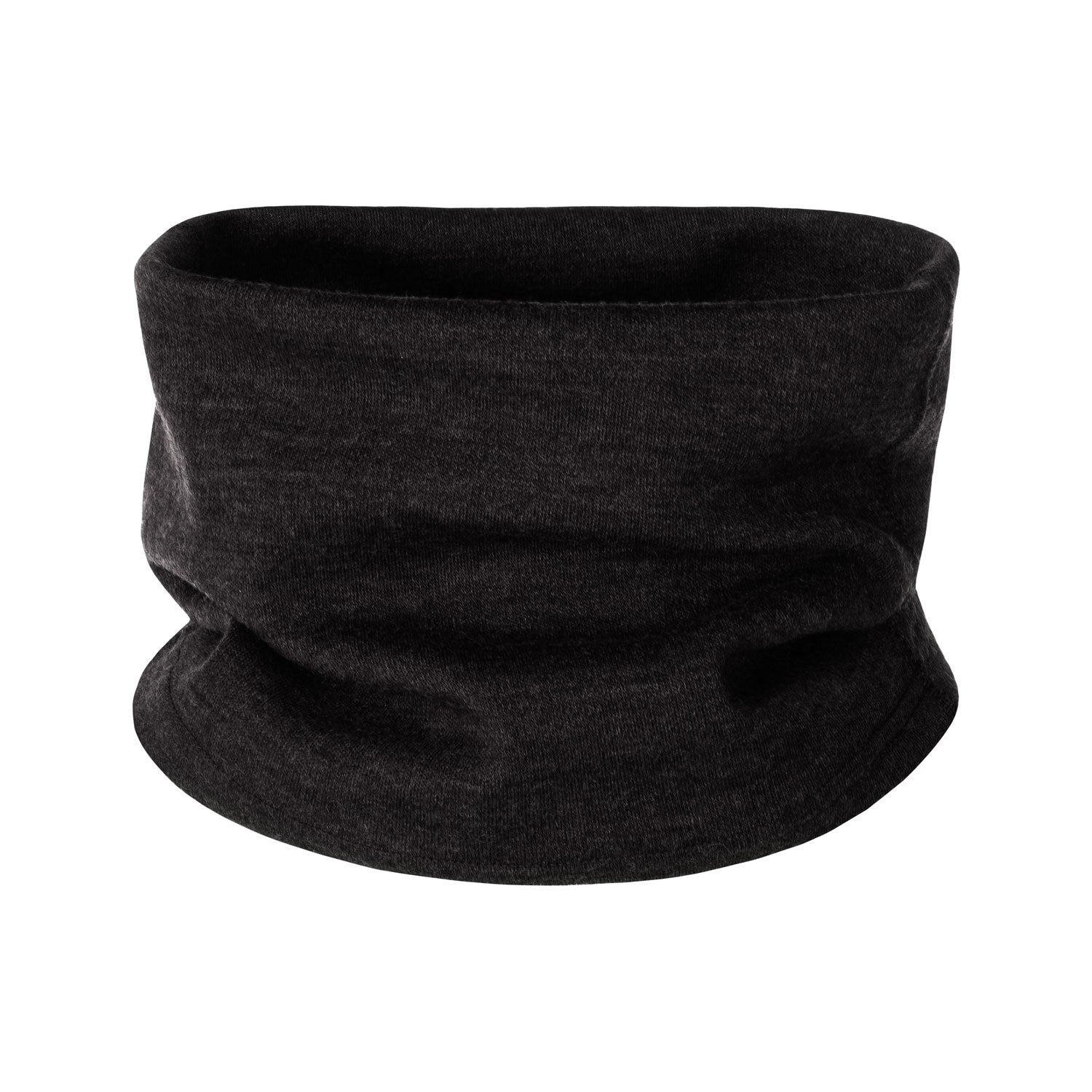 Black Merino Wool Tube Scarf – One Size