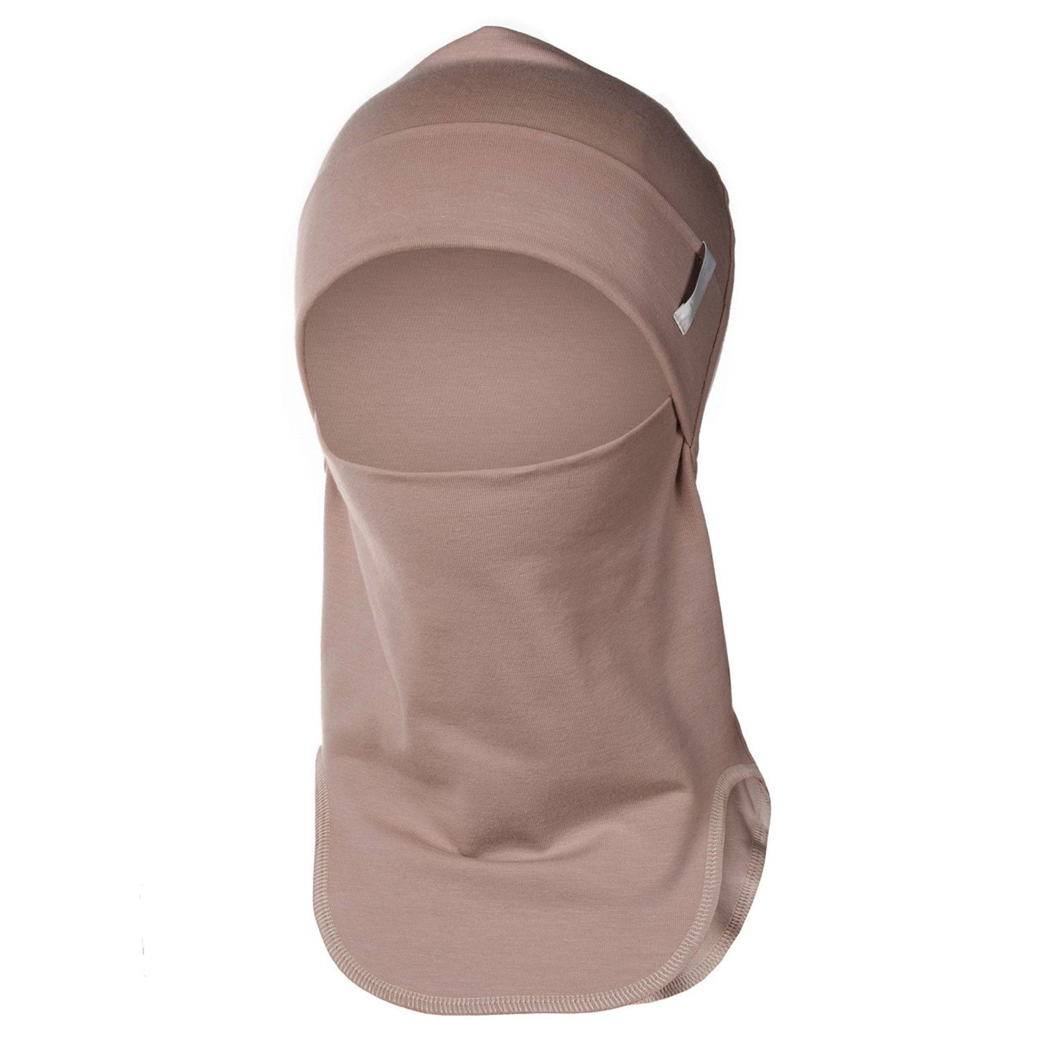 Brown and Beige Double-Layer Cotton Balaclava
