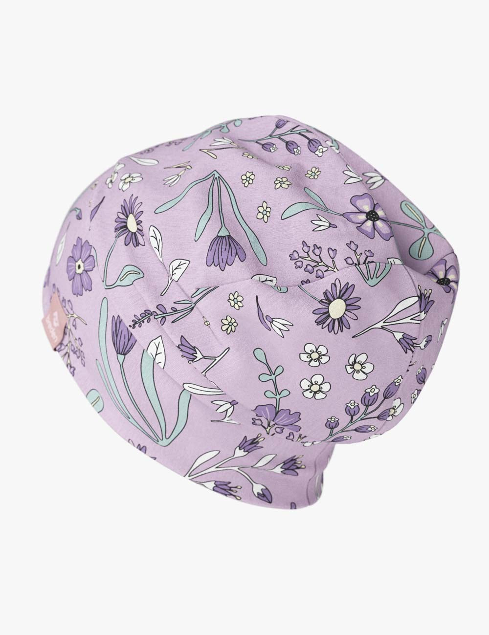 Cotton Beanie Hat With Folds DARGO - Sunny Petals