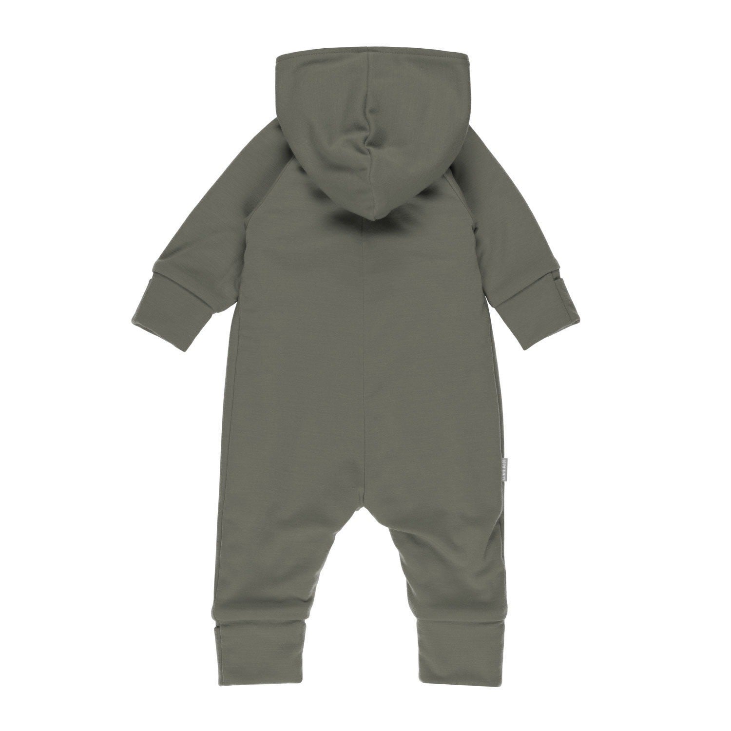 Cotton-Lined Merino Wool Baby Overall – Khaki