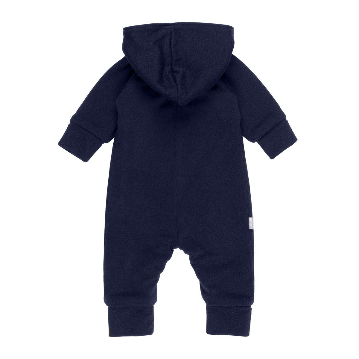 Cotton-Lined Merino Wool Baby Overall – Navy Blue