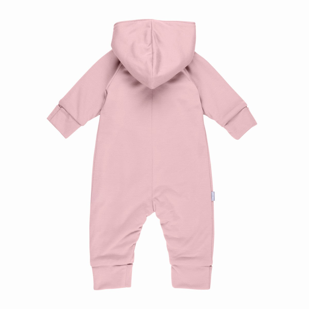 Cotton-Lined Merino Wool Baby Overall – Pink