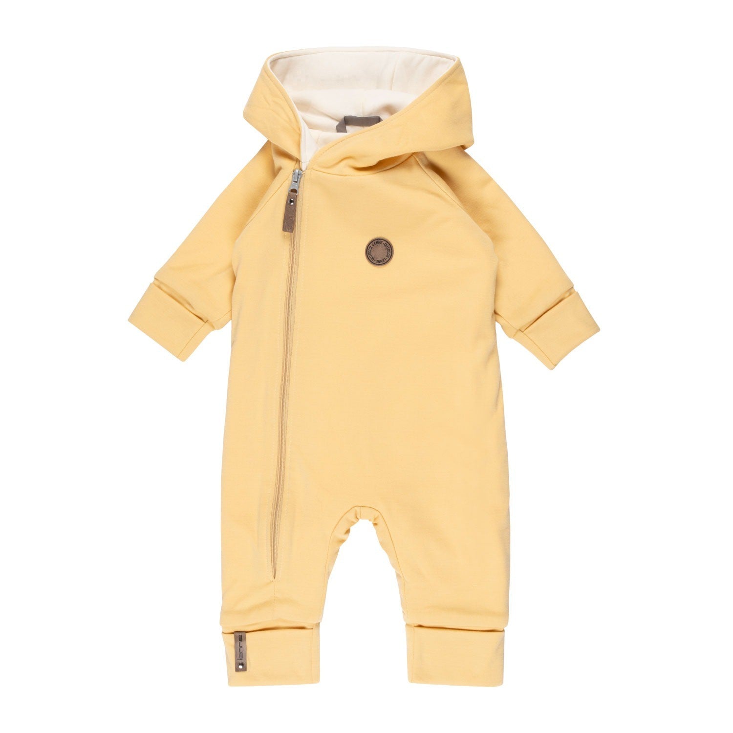 Cotton-Lined Merino Wool Baby Overall – Yellow