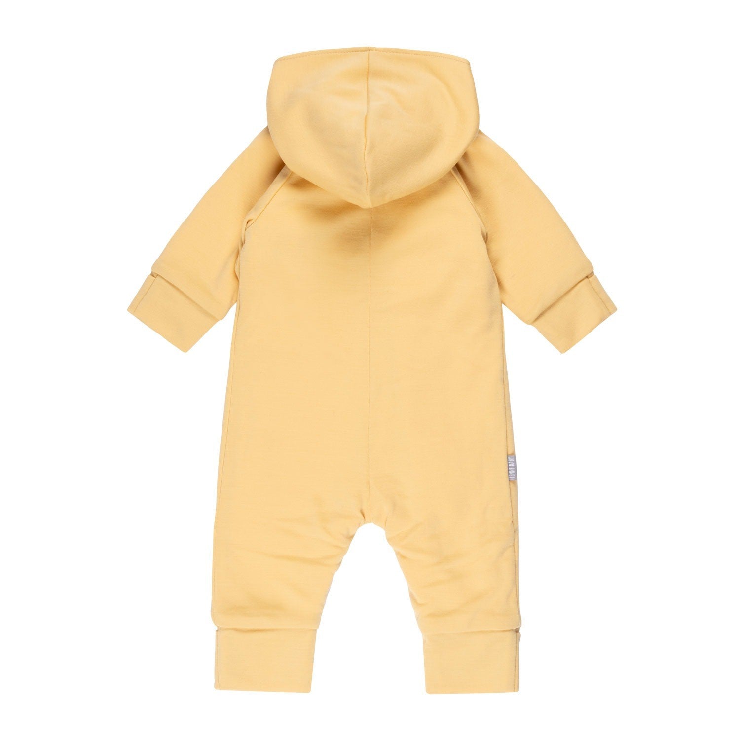 Cotton-Lined Merino Wool Baby Overall – Yellow