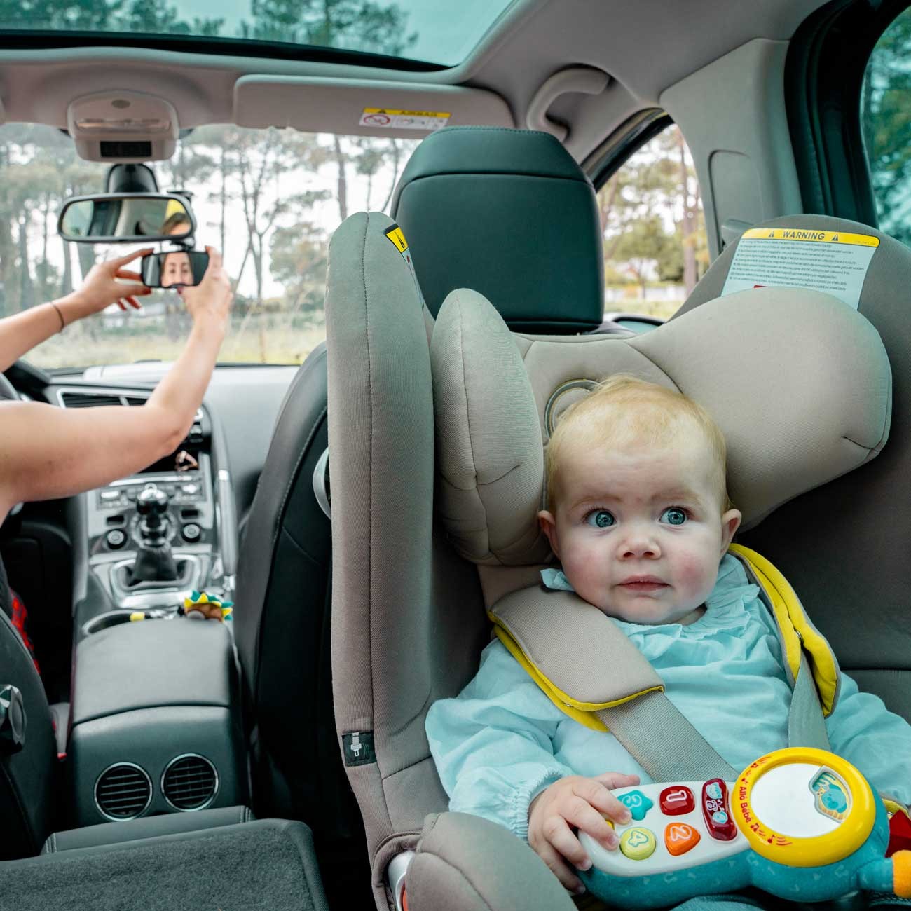 Clip-on Baby Rear view Mirror