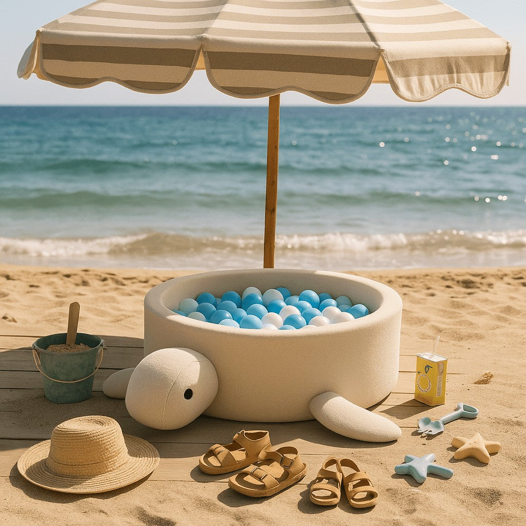 Foam Baby Ball Pit without balls - Turtle Boucle