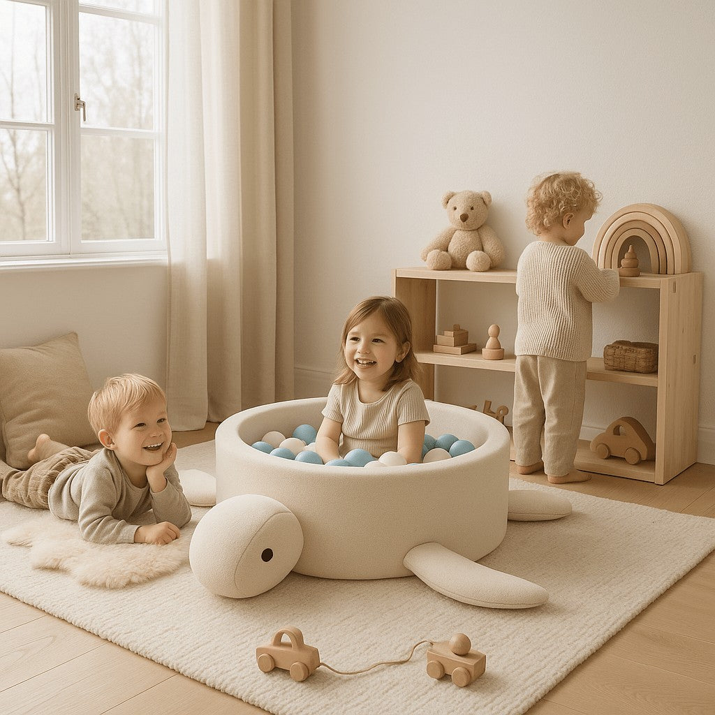 Foam Baby Ball Pit without balls - Turtle Boucle