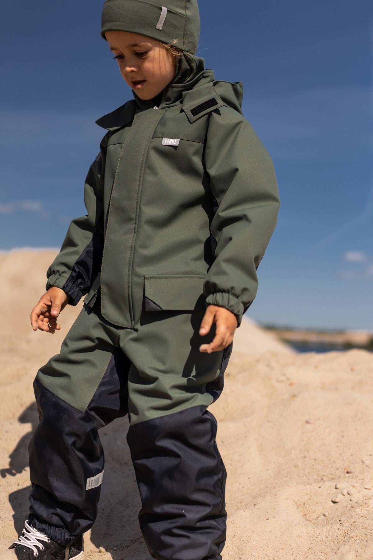 Khaki Green Double-Layer Cotton Balaclava