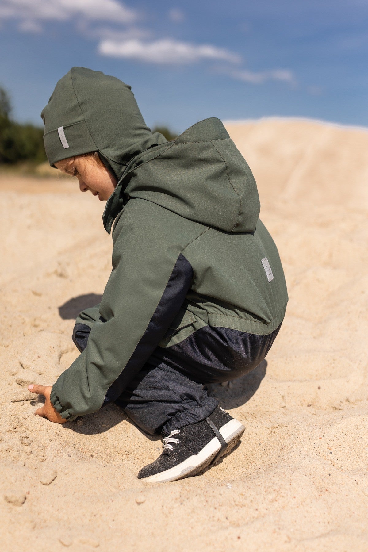 Khaki Green Double-Layer Cotton Balaclava