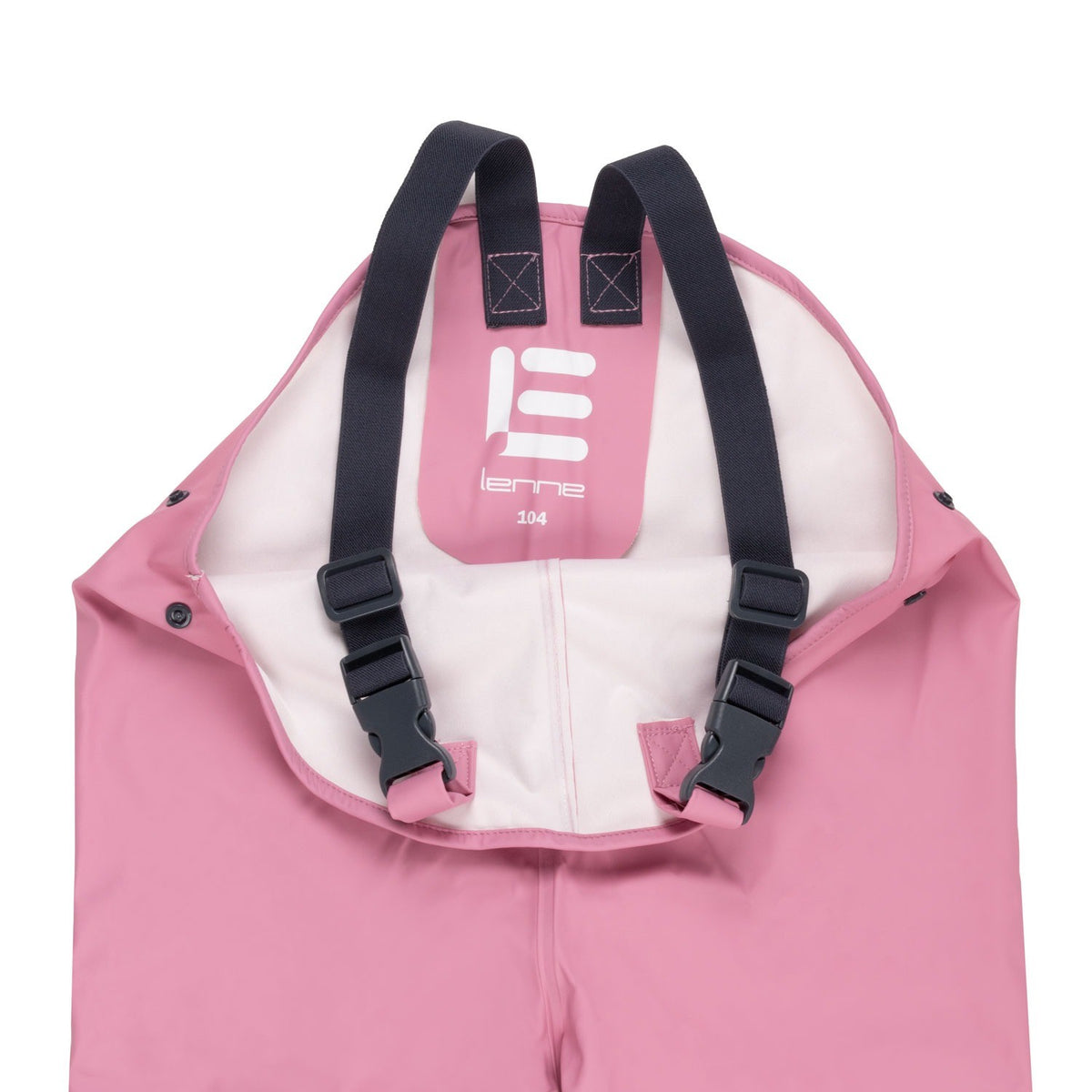 Kids’ Waterproof Rain Dungarees – Pink
